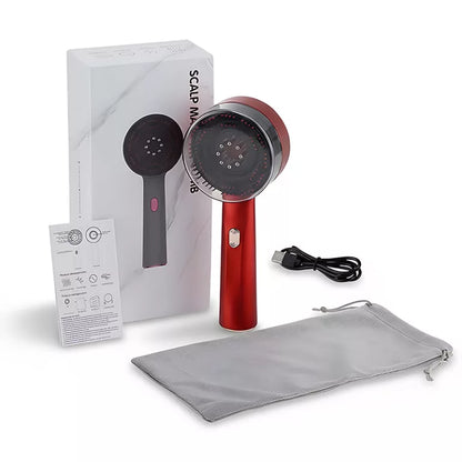 Roodlicht hoofdhuidmassageborstel haargroeikam