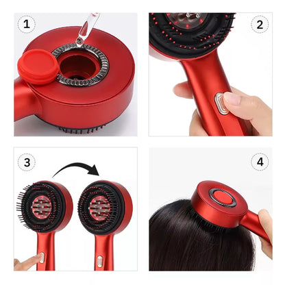 Roodlicht hoofdhuidmassageborstel haargroeikam