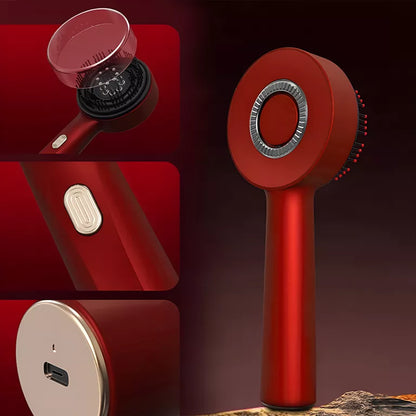 Roodlicht hoofdhuidmassageborstel haargroeikam